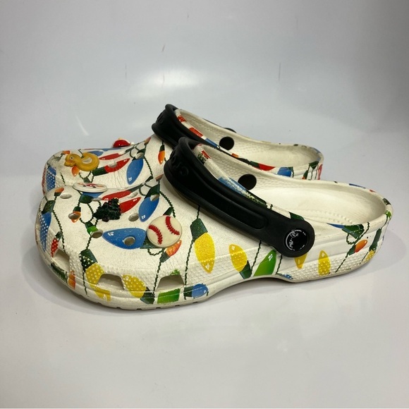 Crocs Christmas lights clogs with holiday gibbets unisex sizing - Picture 3 of 6